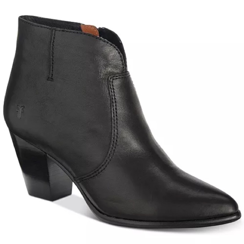 Frye Women's Black Jennifer Ankle Western Leather Booties size 7.5